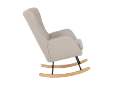 Seconique Seconique Hayden Beige Fabric Rocking Chair
