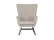 Seconique Seconique Hayden Beige Fabric Rocking Chair