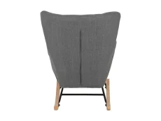 Seconique Seconique Hayden Dark Grey Fabric Rocking Chair