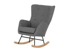 Seconique Seconique Hayden Dark Grey Fabric Rocking Chair