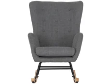 Seconique Seconique Hayden Dark Grey Fabric Rocking Chair