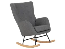 Seconique Seconique Hayden Dark Grey Fabric Rocking Chair
