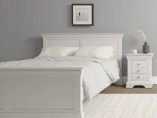 Seconique Seconique Bordeaux Ivory Wooden Bed Frame (High Footend)