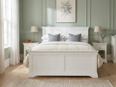Seconique Bordeaux Ivory Wooden Bed Frame (High Footend)