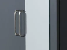 Seconique Seconique Dakota Dark Grey 2 Door 1 Drawer Mirrored Wardrobe