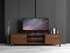 Kidsaw Kidsaw Andes Dark Oak Wooden 2 Door TV Cabinet