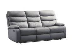 Kidsaw Kidsaw Berkshire Grey 3 Seater Recliner Sofa