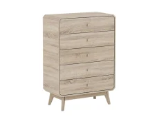 Kidsaw Kidsaw Janeiro Oak 5 Drawer Chest of Drawers