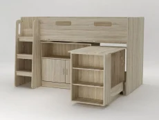 Kidsaw Kidsaw Wellington Oak Mid Sleeper Bed Frame