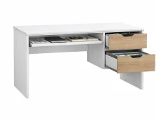 Kidsaw Kidsaw Swansea White and Oak 2 Drawer Desk