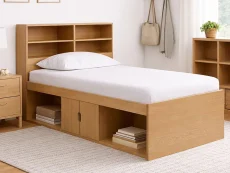 Kidsaw Kidsaw Low Cabin Oak Bookcase Headboard Cabin Bed Frame
