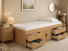 Kidsaw Kidsaw Captains Oak Cabin Bed Frame
