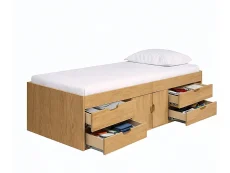 Kidsaw Kidsaw Captains Oak Cabin Bed Frame