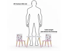 Kidsaw Kidsaw Peppa Pig Pattern Table and Chairs