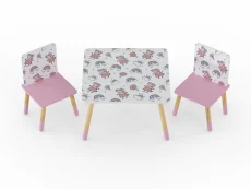 Kidsaw Peppa Pig Pattern Table and Chairs Kidsaw Peppa Pig Pattern Table and Chairs