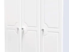 Welcome Welcome Balmoral White High Gloss 3 Door Tall Triple Wardrobe (Assembled)