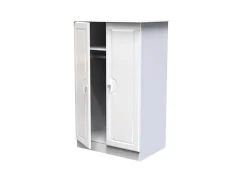 Welcome Welcome Balmoral White High Gloss Childrens Small 2 Door Wardrobe (Assembled)