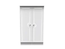 Welcome Welcome Balmoral White High Gloss Childrens Small 2 Door Wardrobe (Assembled)