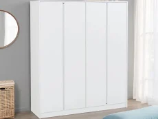 Seconique Malvern White 4 Door Wardrobe Seconique Malvern White 4 Door Wardrobe