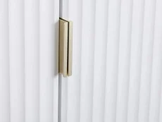 Seconique Seconique Miami White and Gold 2 Door Wardrobe