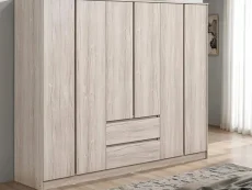 Seconique Malvern Urban Snow 6 Door 2 Drawer Wardrobe