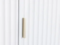 Seconique Seconique Miami White and Gold 3 Door Wardrobe