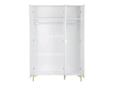 Seconique Seconique Miami White and Gold 3 Door Wardrobe