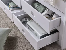 Bedmaster Bedmaster Nova White 6 Drawer Wooden Bed Frame