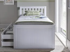 Bedmaster Bedmaster Nova White 6 Drawer Wooden Bed Frame