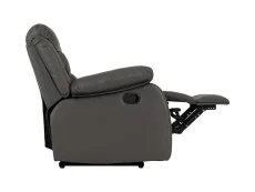 Seconique Seconique Roma Grey Faux leather 2 Seater Recliner Sofa