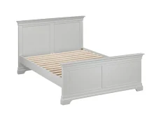 Seconique Secpnique Bordeaux Pebble Grey Wooden Bed Frame (High Footend)