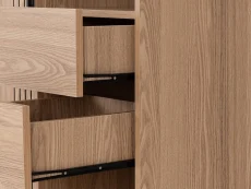 Seconique Seconique Tessa Natural Oak 1 Door 2 Drawer Bookcase