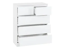 Seconique Seconique Malvern White 3+2 Drawer Chest of Drawers
