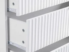 Seconique Seconique Miami White and Gold 3 Drawer Chest of Drawers
