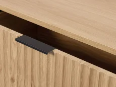 Seconique Seconique Miami Oak and Black 2 Drawer Coffee Table
