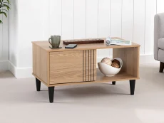 Seconique Tessa Natural Oak 1 Door Coffee Table Seconique Tessa Natural Oak 1 Door Coffee Table