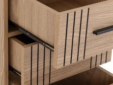 Seconique Seconique Tessa Natural Oak 3 Drawer Bedside Table