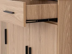 Seconique Seconique Tessa Natural Oak 3 Door 2 Drawer Sideboard