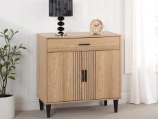 Seconique Seconique Tessa Natural Oak 2 Door 1 Drawer Sideboard