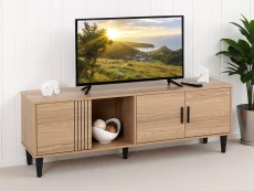 Seconique Tessa Natural Oak 3 Door TV Cabinet Seconique Tessa Natural Oak 3 Door TV Cabinet