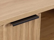 Seconique Seconique Miami Oak and Black 2 Door TV Cabinet