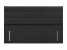 Willow & Eve Clearance - Willow & Eve Ariana Floor Standing 4ft Small Double Black Faux Suede Fabric Headboard