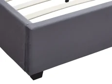 Seconique Seconique Madison Grey Velvet Fabric Bed Frame