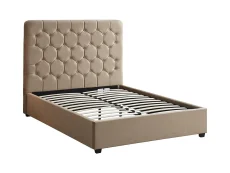 Seconique Seconique Madison Fawn Velvet Fabric Bed Frame