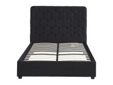 Seconique Seconique Madison Black Velvet Fabric Ottoman Bed Frame