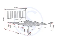 Seconique Seconique Windsor Ivory and Oak Wooden Bed Frame (Low Footend)