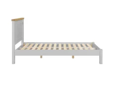 Seconique Seconique Windsor Pebble Grey and Oak Wooden Bed Frame (Low Footend)