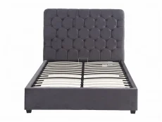 Seconique Seconique Madison Black Velvet Fabric Bed Frame