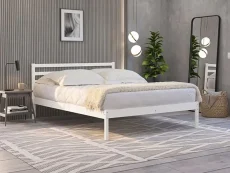 Flintshire Flintshire Maxwell White Wooden Bed Frame