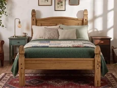 Birlea Birlea Corona Waxed Pine Wooden Bed Frame (Low Footend)